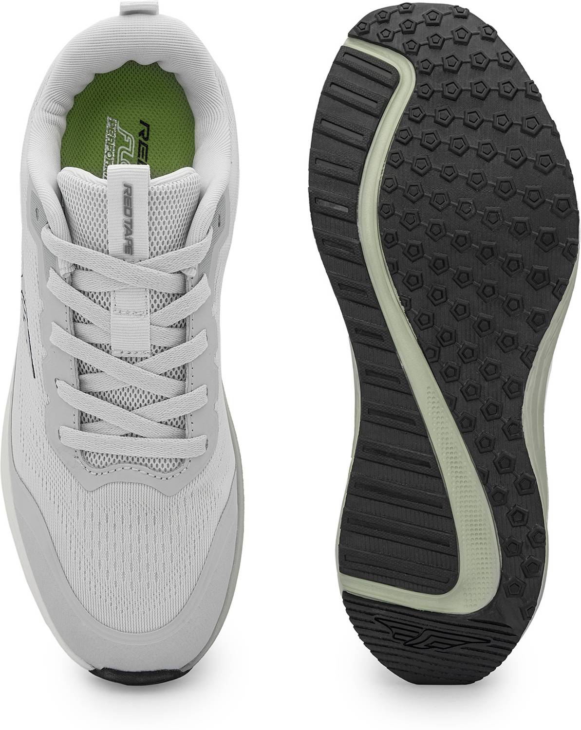 RED TAPE Low Cut Sports Shoes for Men in White Green - Image 5
