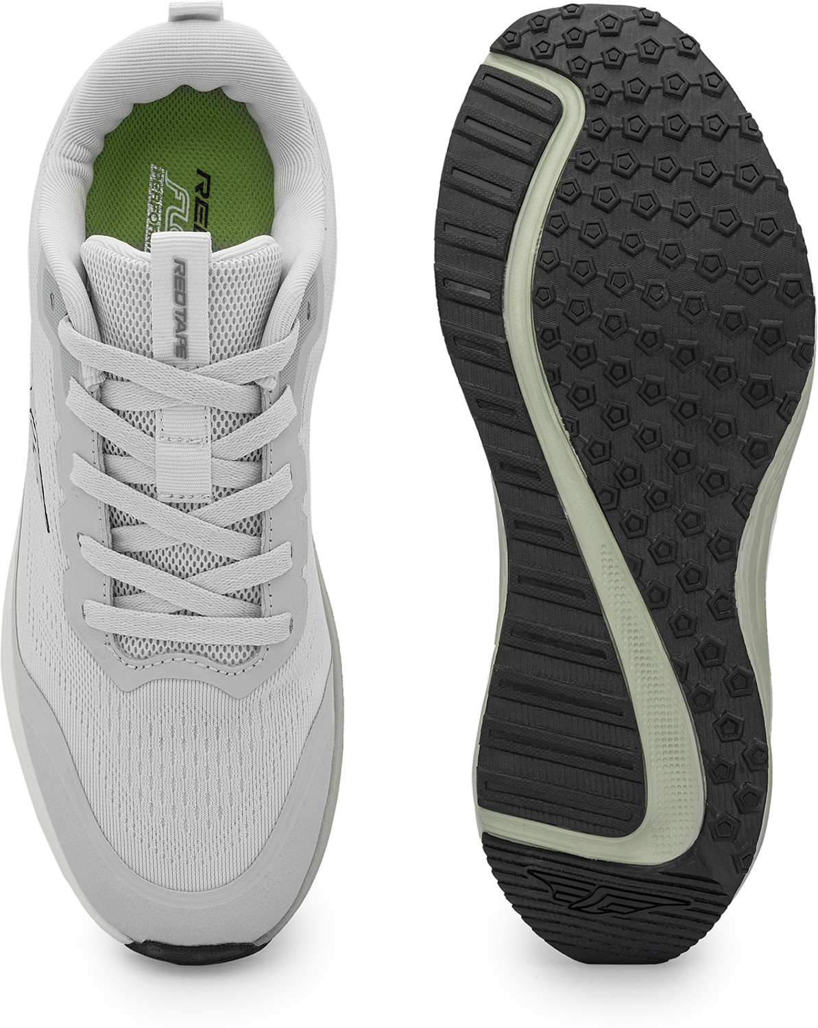 Image of RED TAPE Low Cut Sports Shoes for Men in White Green | Sports Shoes Walking Shoes For Men