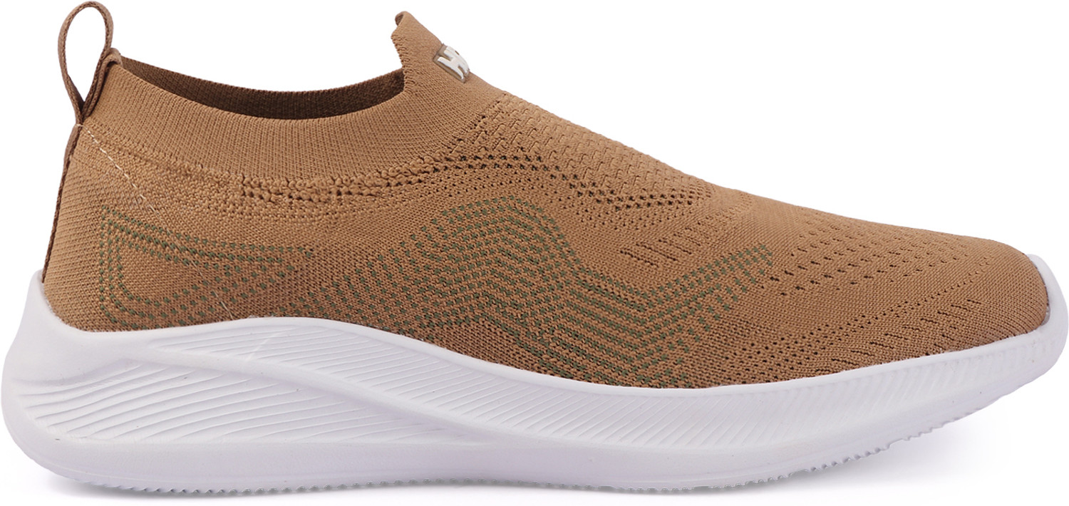 Image of HRX by Hrithik Roshan Walking Shoes For Men (Tan, Olive, 8)