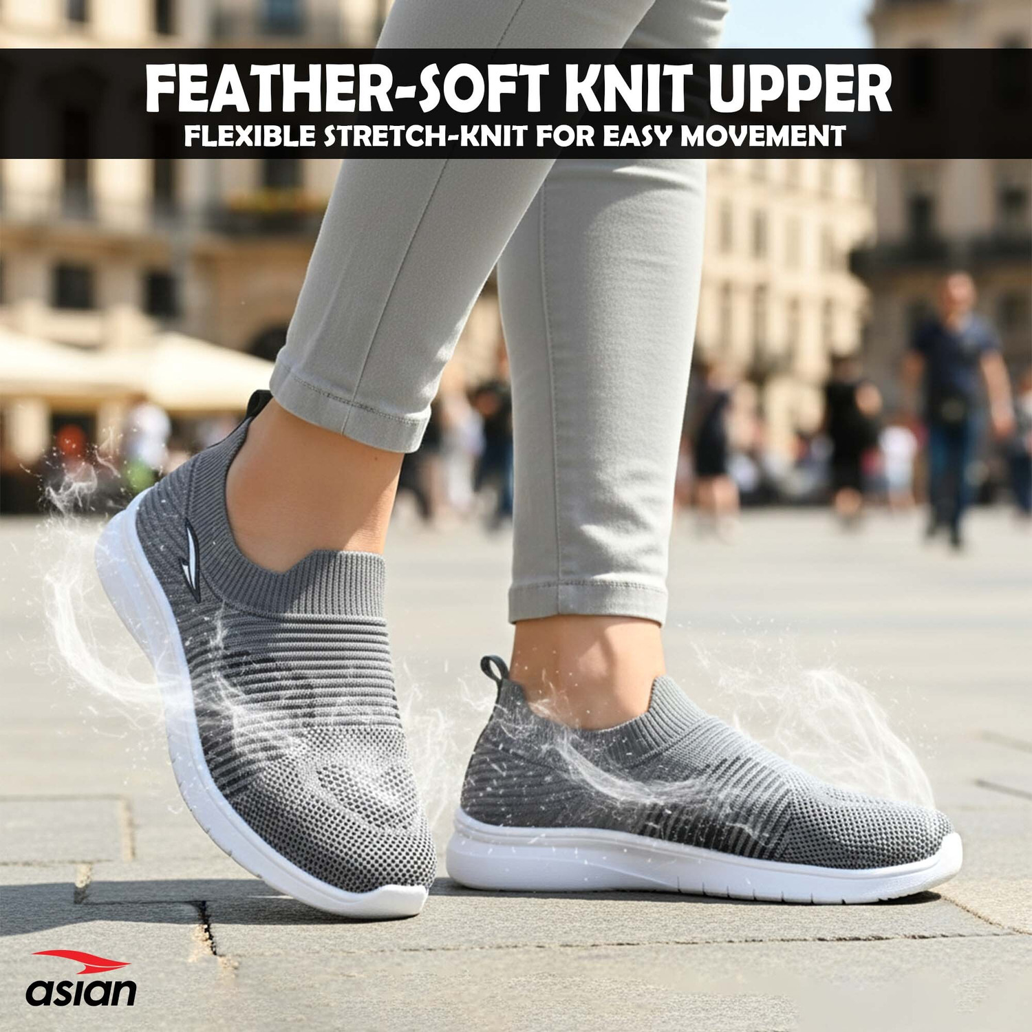 Image of asian Melody-51 Women's Walking Shoes | Lightweight & Stylish Slip-on Shoes for Girls Casuals For Women