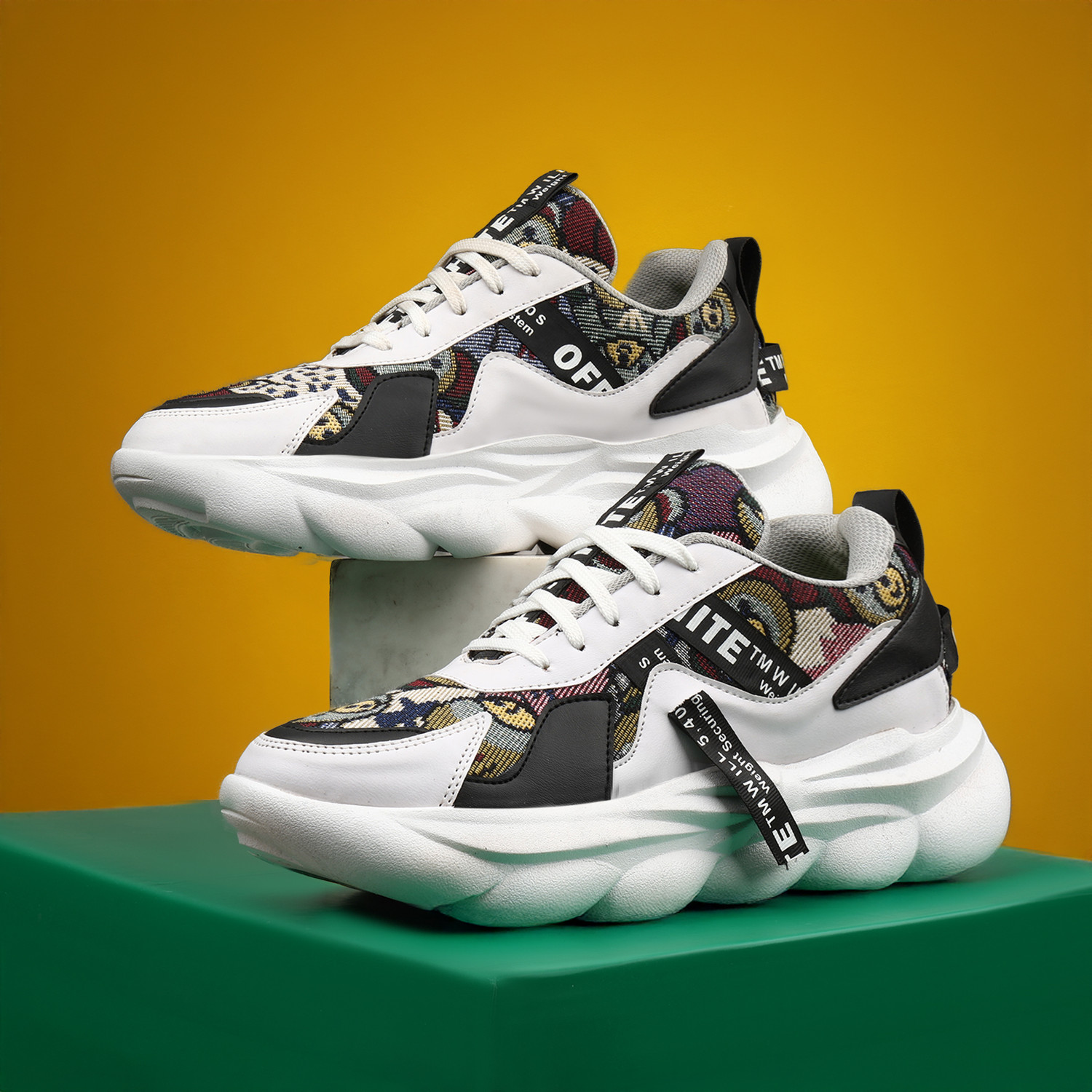 Image of Ascaro Royal White Casual Sneakers For Men Sneakers For Men