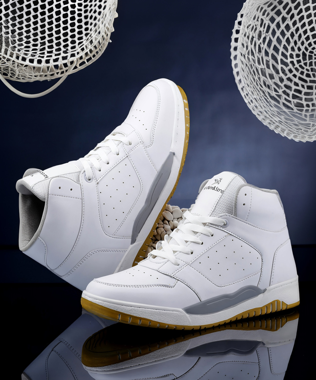 Image of kardam&sons kardam&sons luxury fashionable Stylish Light Weight Sneakers white Boots For Men
