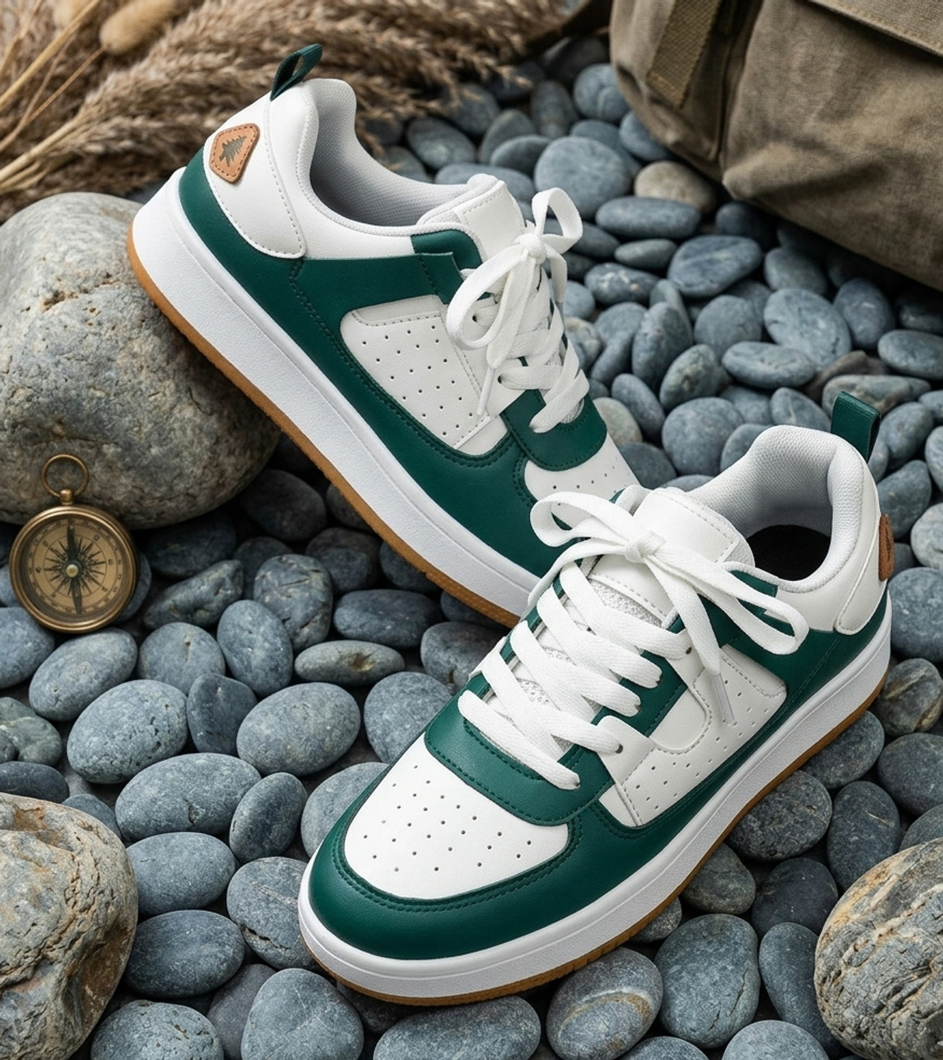 Image of VOLAX Men's Lace Up Canvas Running Sports Shoes Sneakers For Men