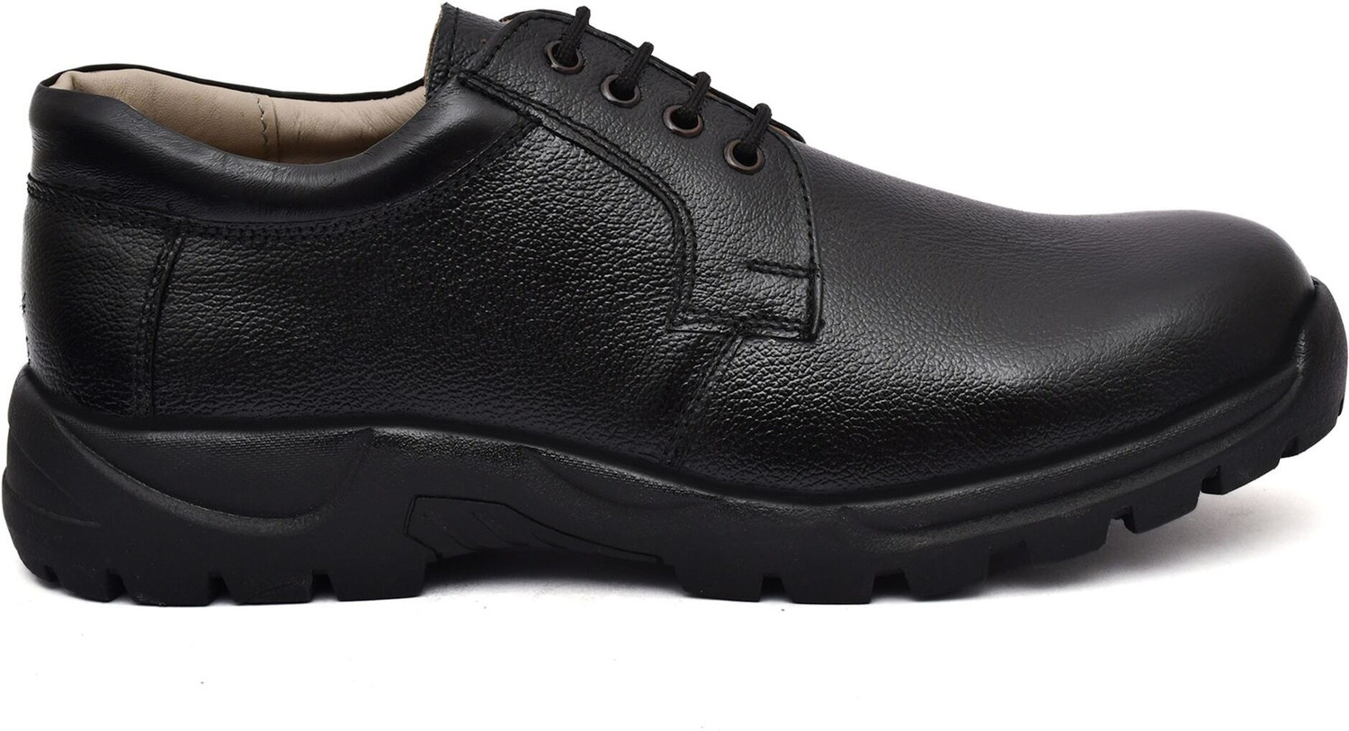 Image of PILLAA Genuine Leather Formal Lightweight Steel Toe Safety Shoes Corporate Casuals For Men