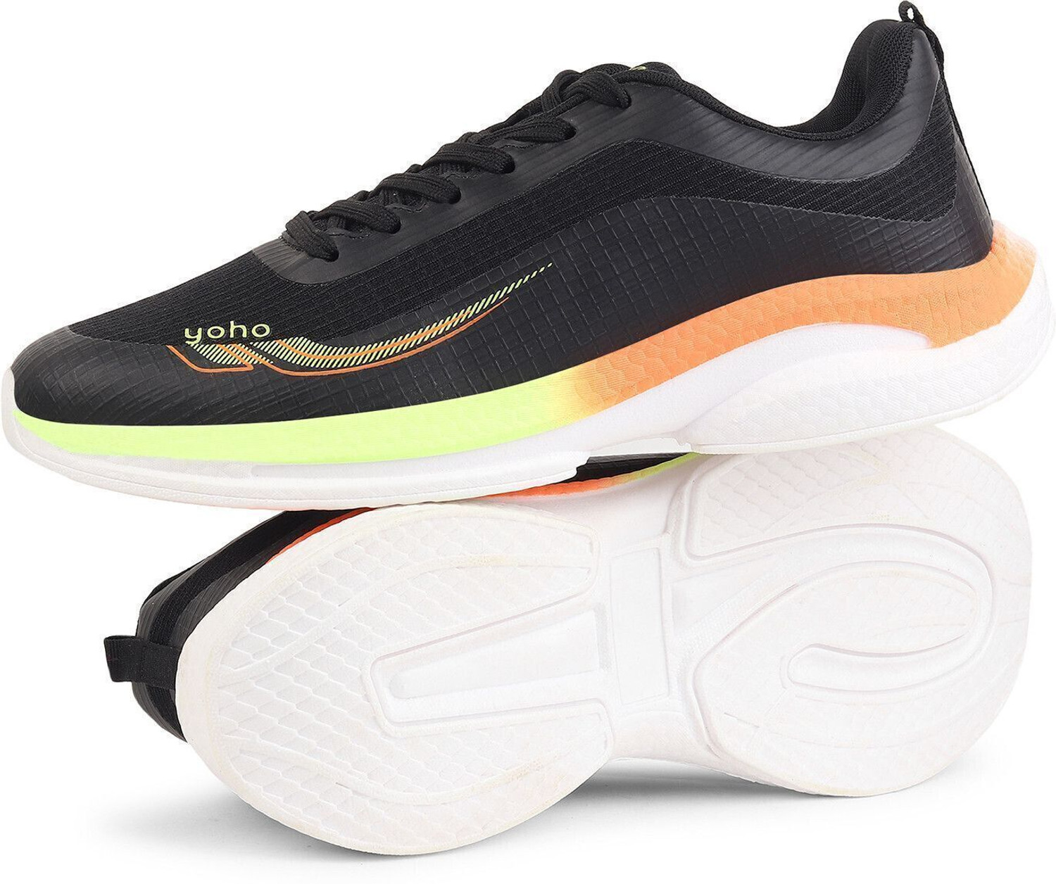 Image of yoho RushHour Dynamiq 1800|EVA Sole | Lightweight & Cushioned |AntiSkid LaceUp Shoe Walking Shoes For Men