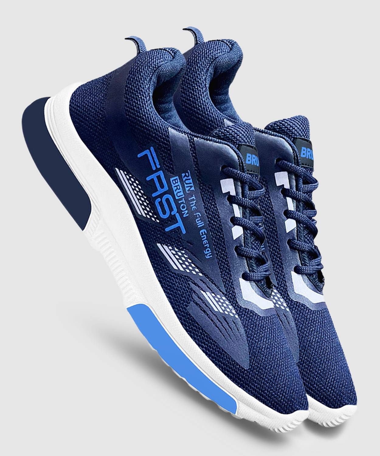 BRUTON Trendy Blue Sneakers For Men - Image 4