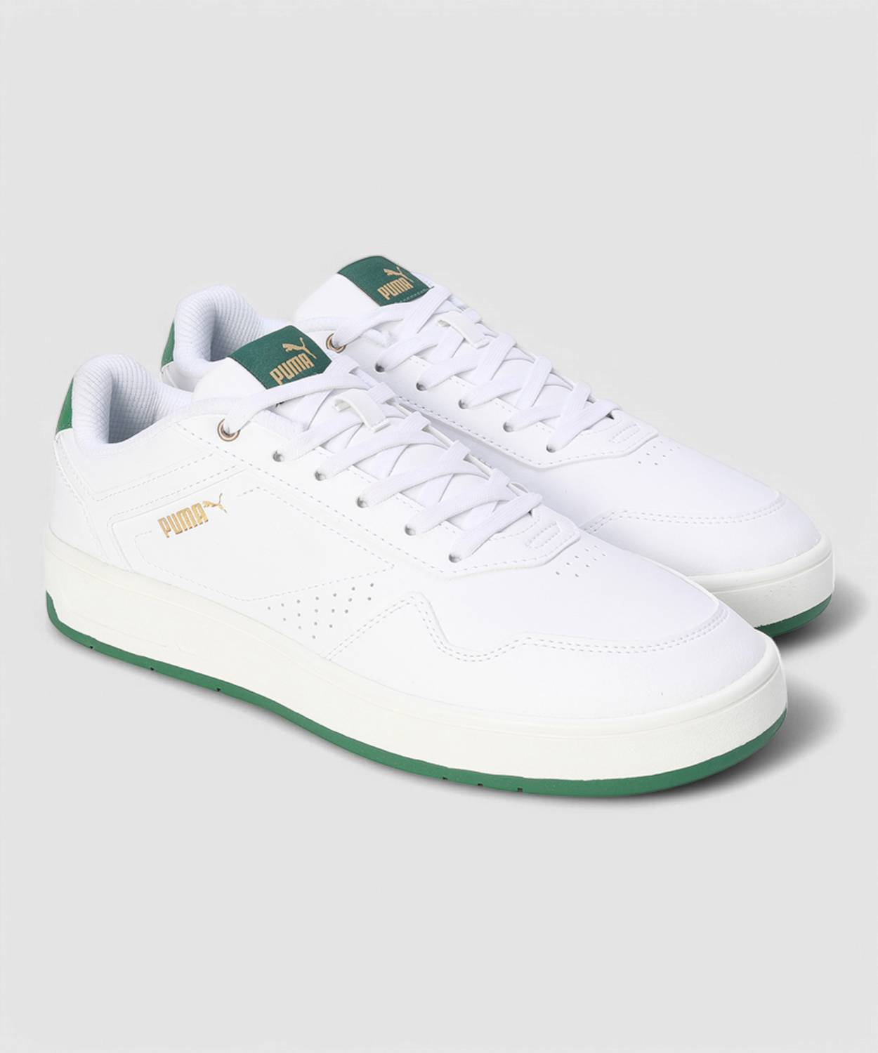 PUMA Court Classic White Sneakers For Men - Image 4