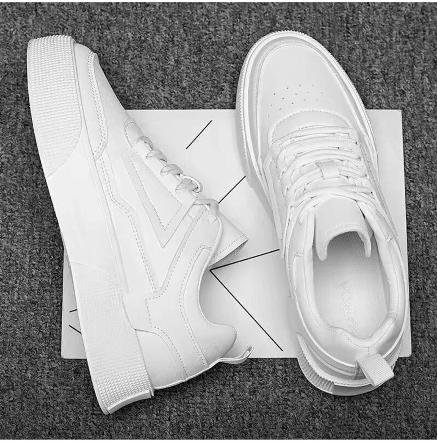 RODDICK SHOES Men White Sneakers - Image 4