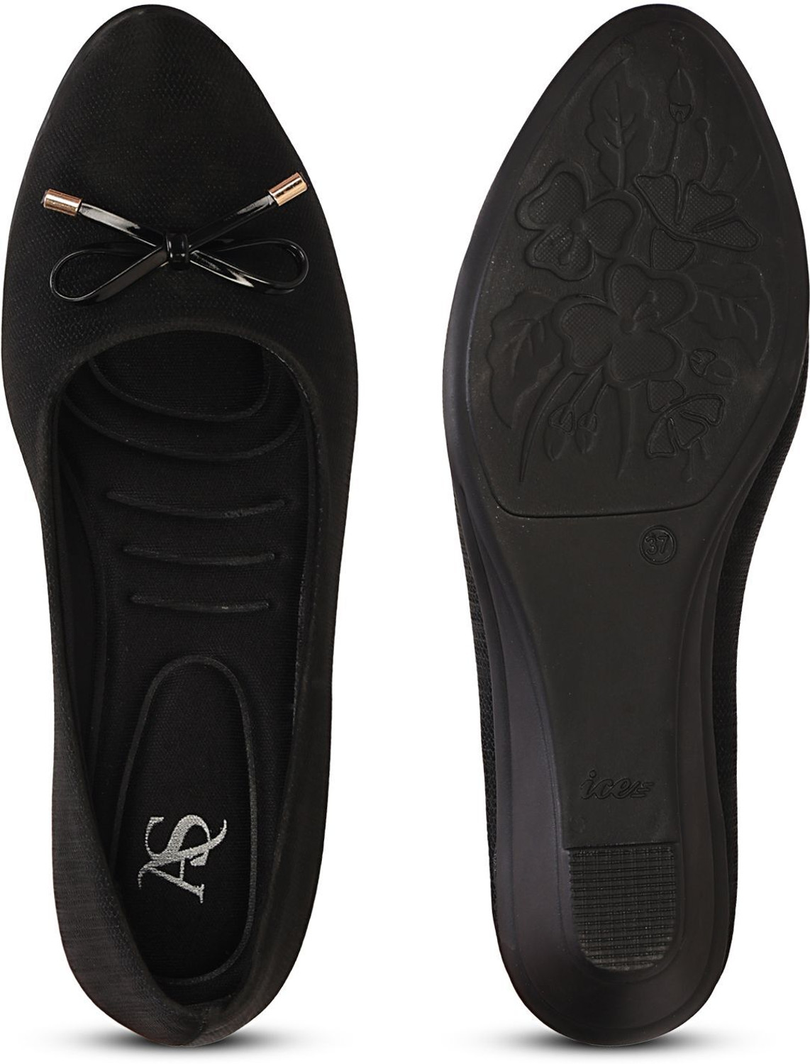 Image of Anita Sarees Women's Synthetic Leather Low Wedge Heel Formal, Casual Ballerinas & Women Bellies