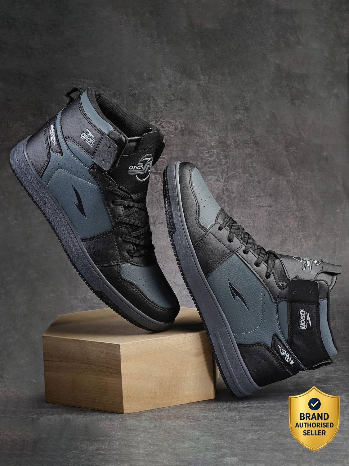 Asian Men's Casual High Top Sneakers