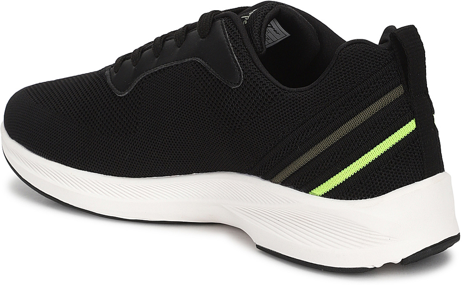 Image of Allen Cooper ACSS-601-BLACK-OLIVE Running Shoes For Men