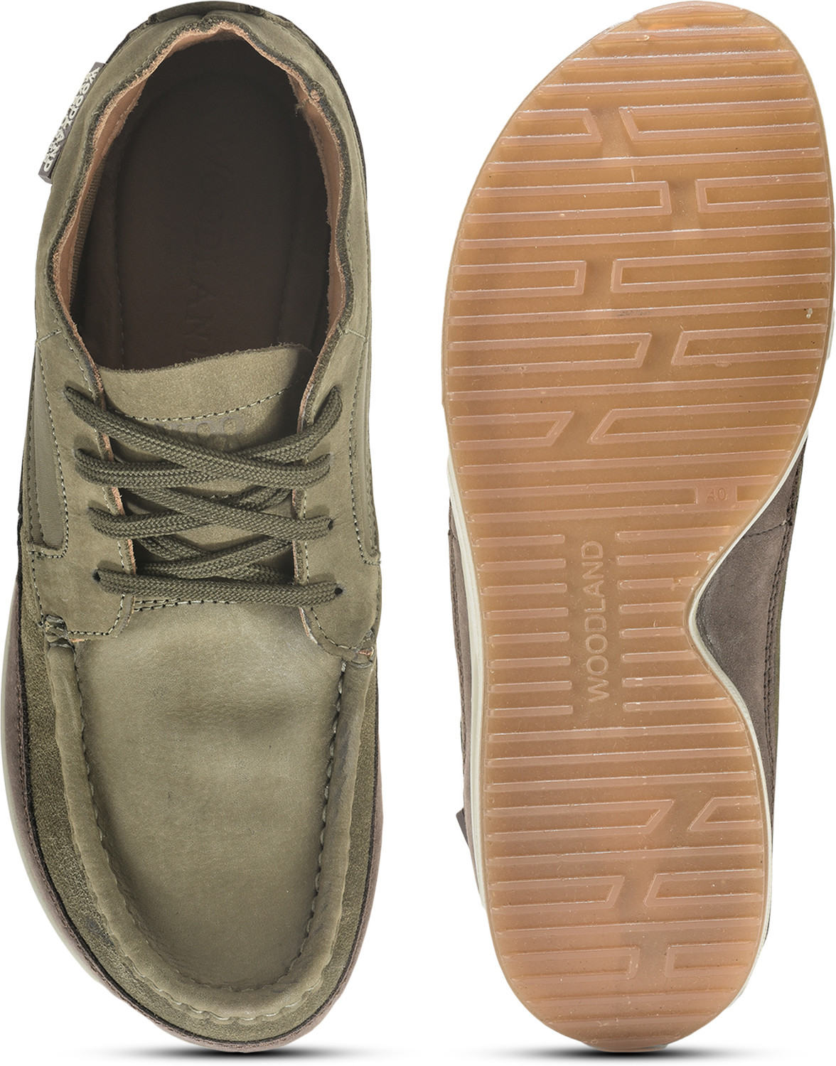 Image of WOODLAND Lace Up Lightweight Breathable Comfortable Daily Use Casuals For Men
