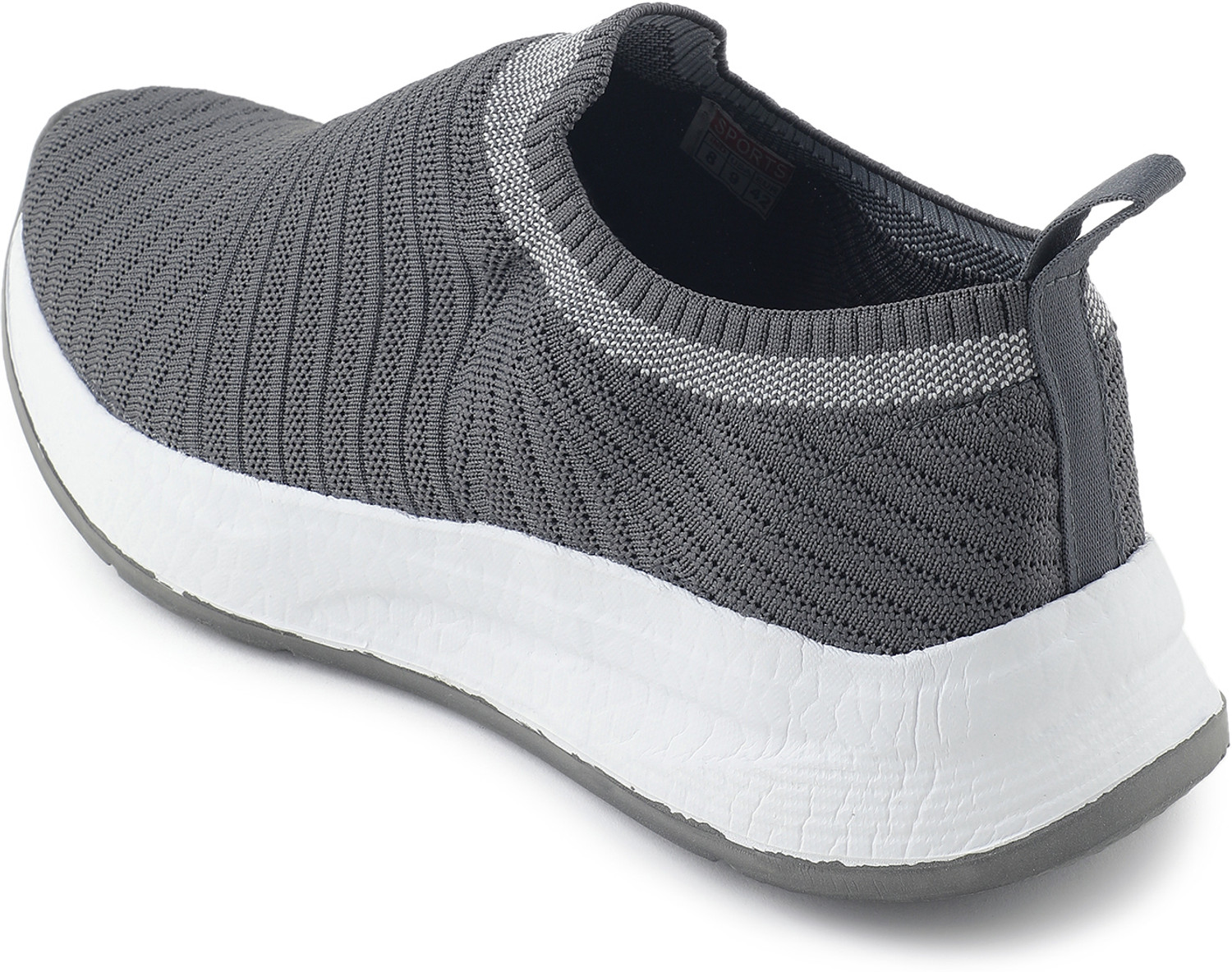 Image of Shoegears All Day Comfort Lightweight Casual Shoes Slip On Sneakers For Men (Grey, 8)