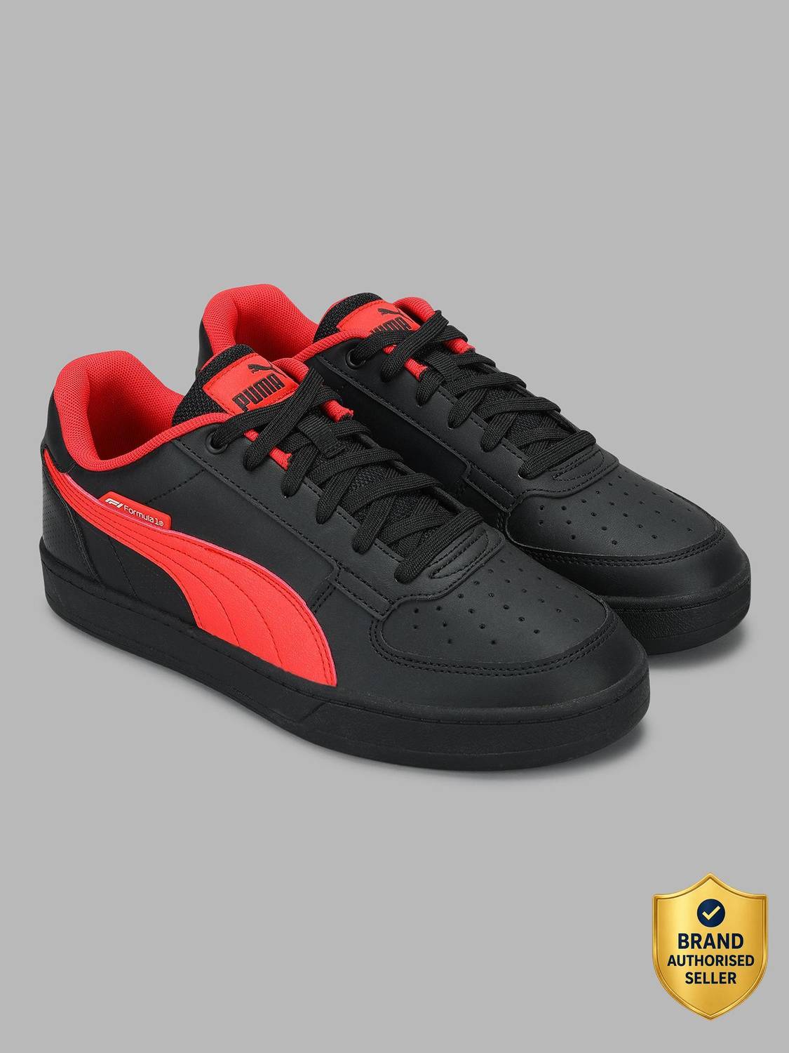 PUMA Formula 1 Caven 2.0 Black Sneakers For Men - Image 1