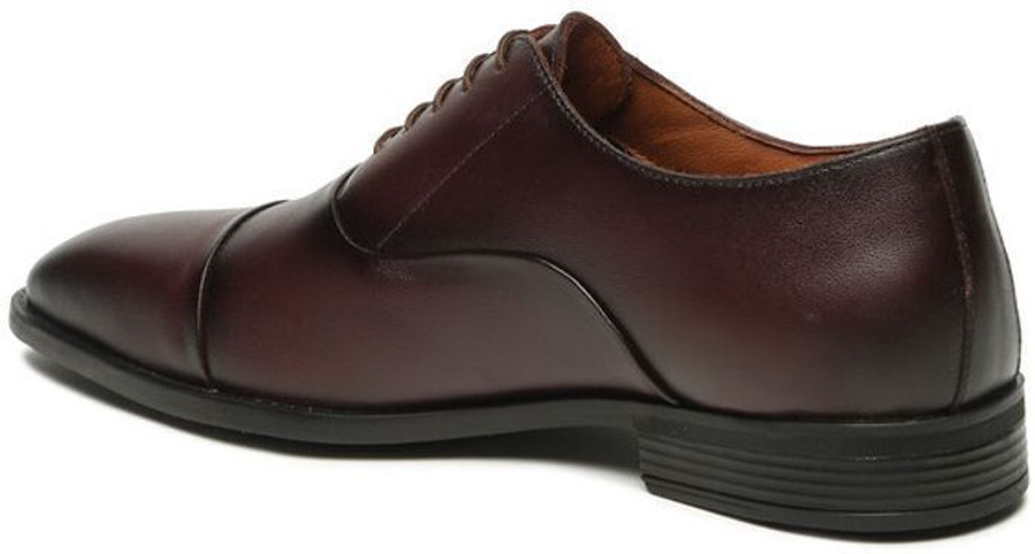 Image of Teakwood Leathers Men's Brown Oxford Lace-Up Shoes Lace Up For Men