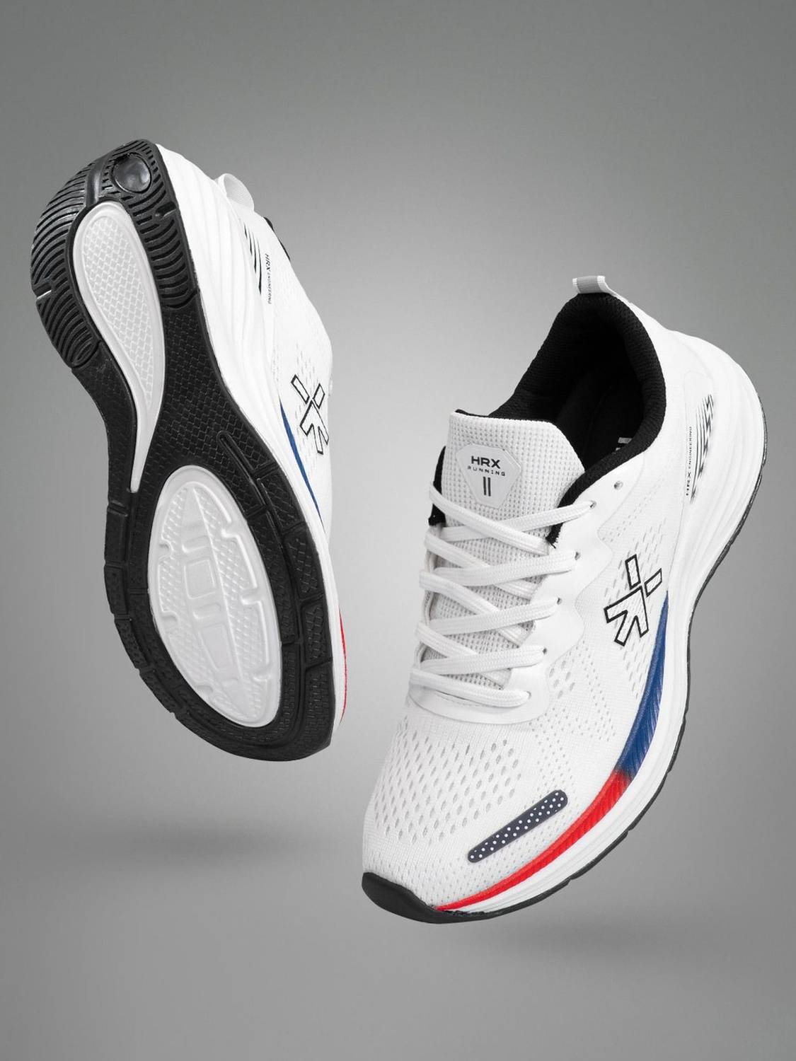 HRX by Hrithik Roshan Men's White Running Shoes - Image 1