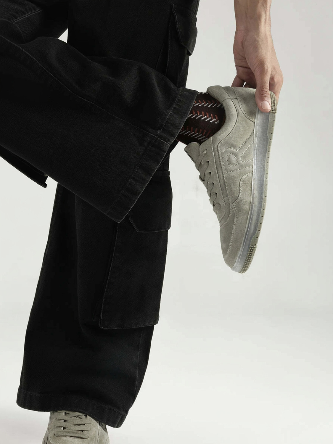 Image of Rare Rabbit OSLO OLIVE LIGHT Sneakers For Men