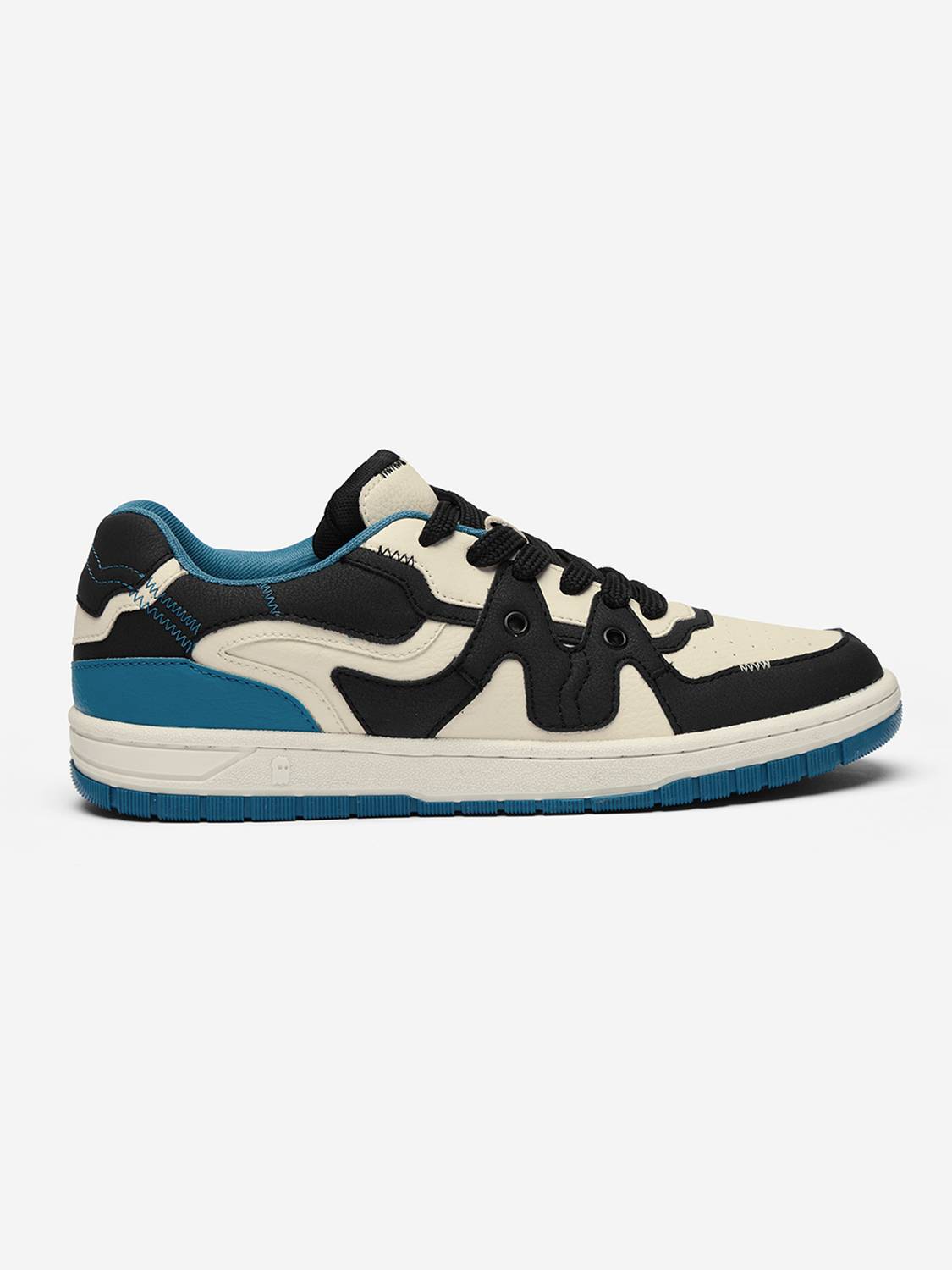 The Souled Store Urban Blaze Court Blue Sneakers - Image 2