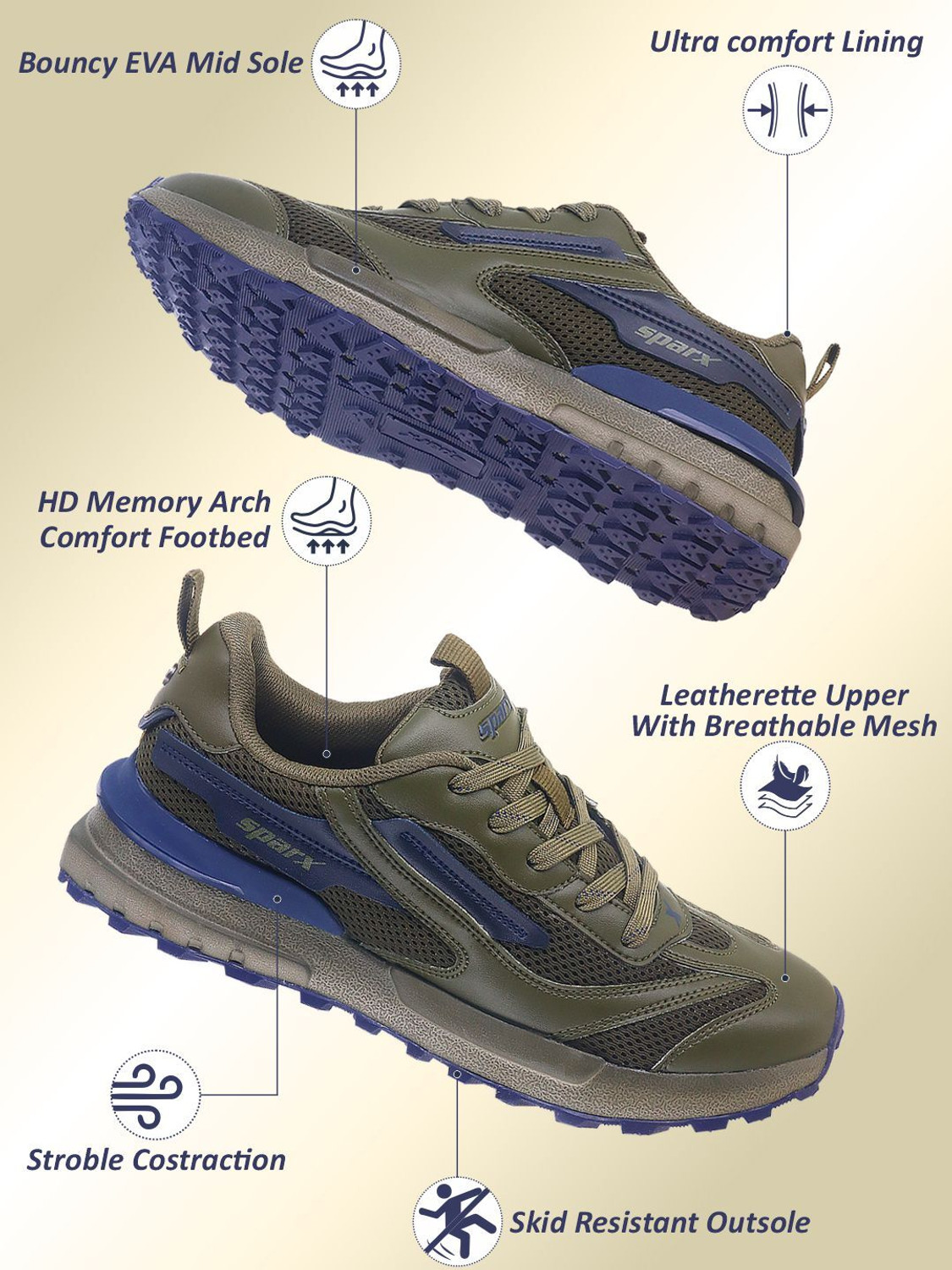 Image of Sparx SM 9087 | Stylish, Comfortable | Walking Shoes For Men