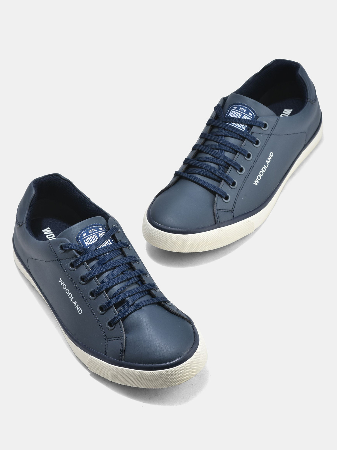 Image of WOODLAND Lace Up Lightweight Breathable Comfortable Daily Use Sneakers For Men