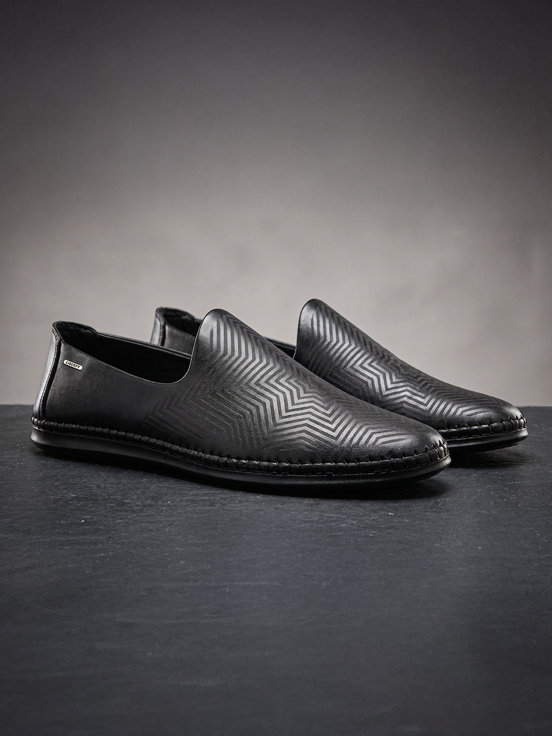 Image of LIBERTY Fortune VLACT216 Casual Lightweight | Durable Loafers For Men (Black, 10)