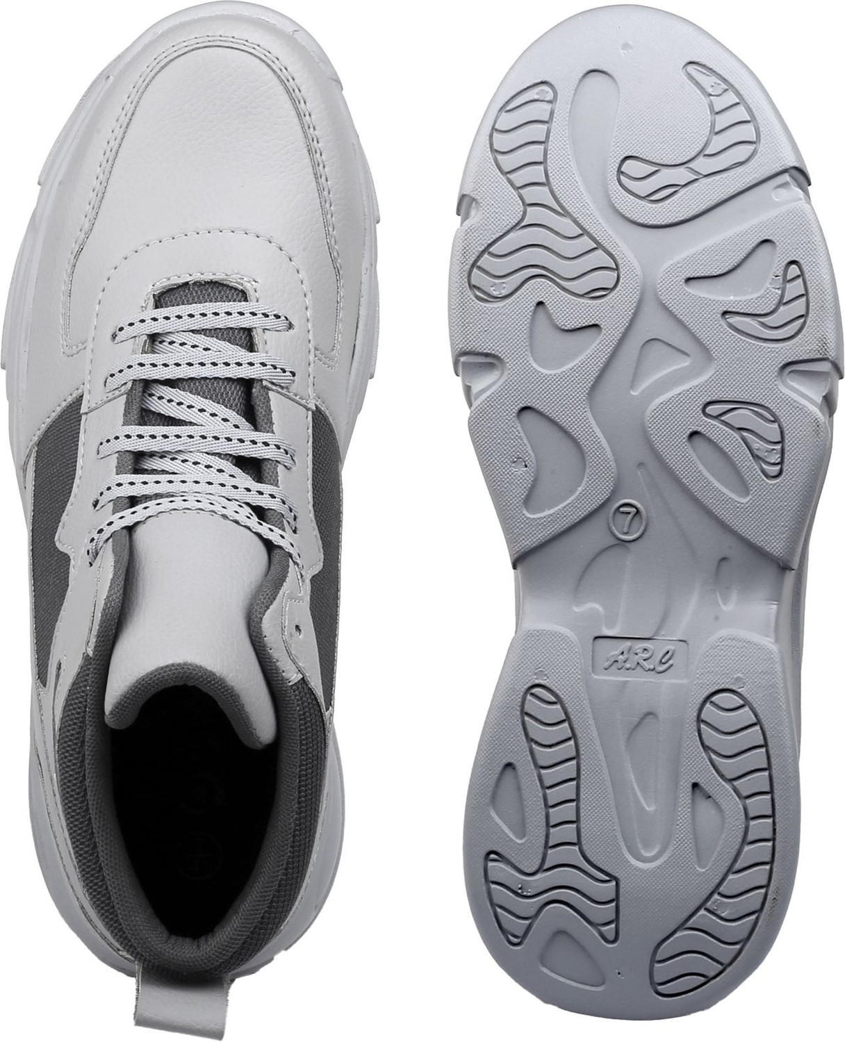 Image of BXXY Men's 7.62 CM Hidden Height Increasing Grey Casual Sport Sneaker Laceup Shoes Sneakers For Men
