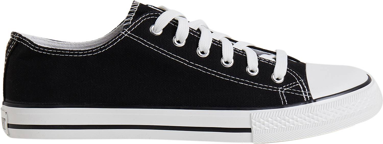 MOZAFIA Canvas Casuals Shoes for Men (Black) - Image 5