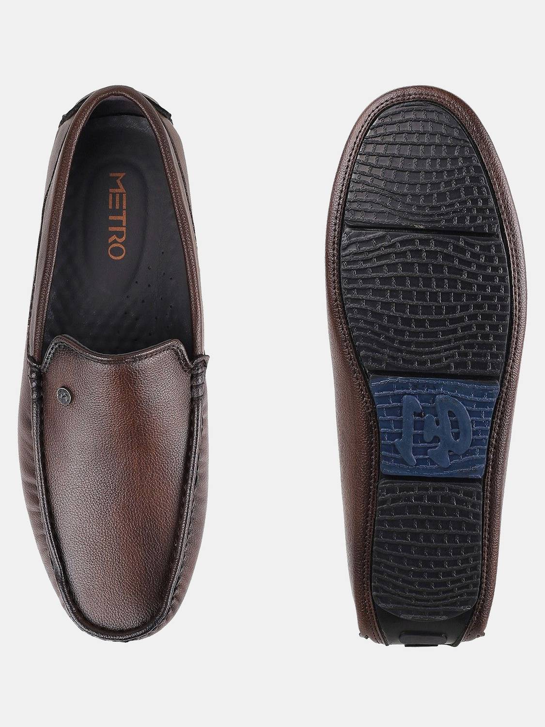 METRO Brown Loafers for Men - Image 3