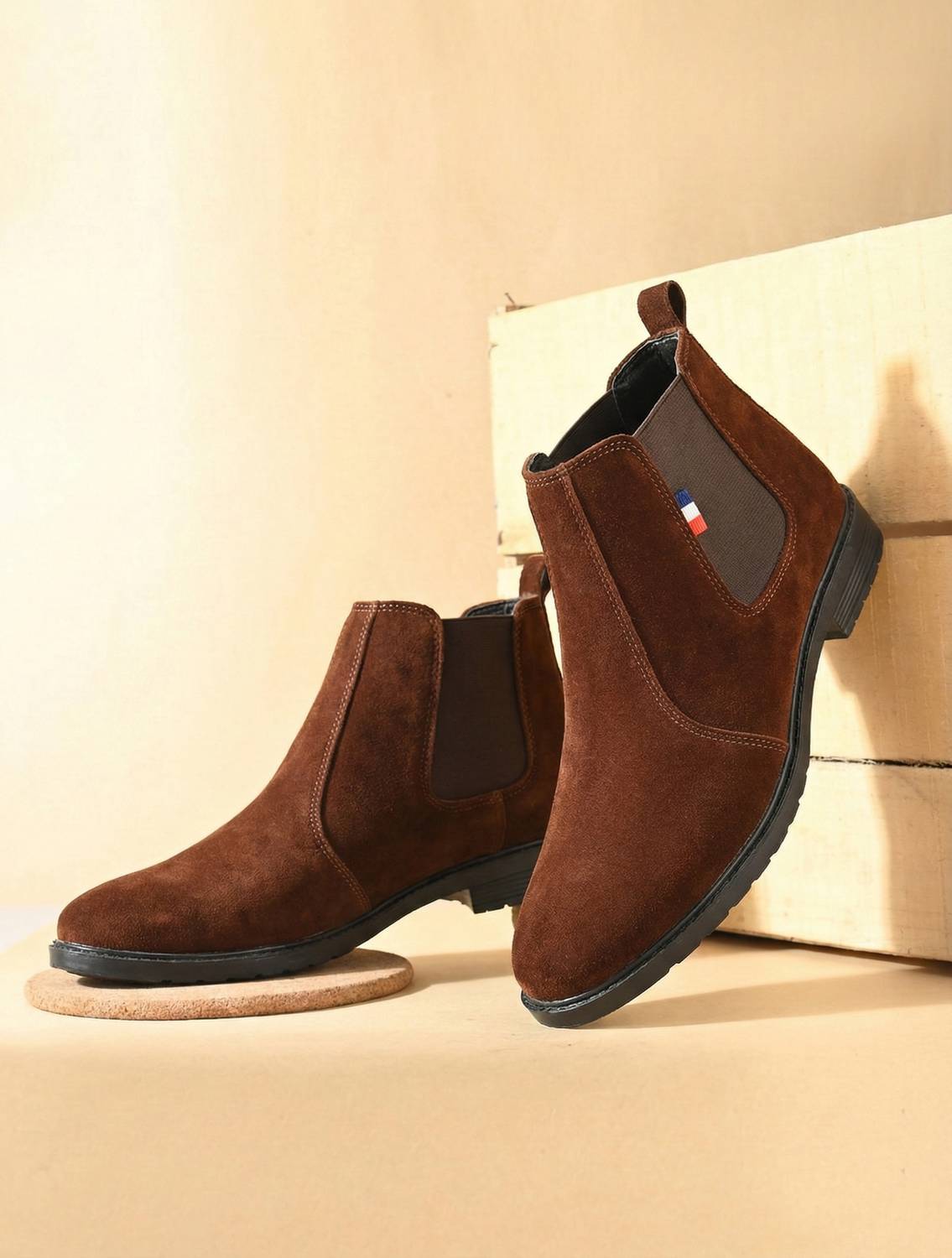 Next Synthetic Leather Chelsea Boots For Men - Image 2