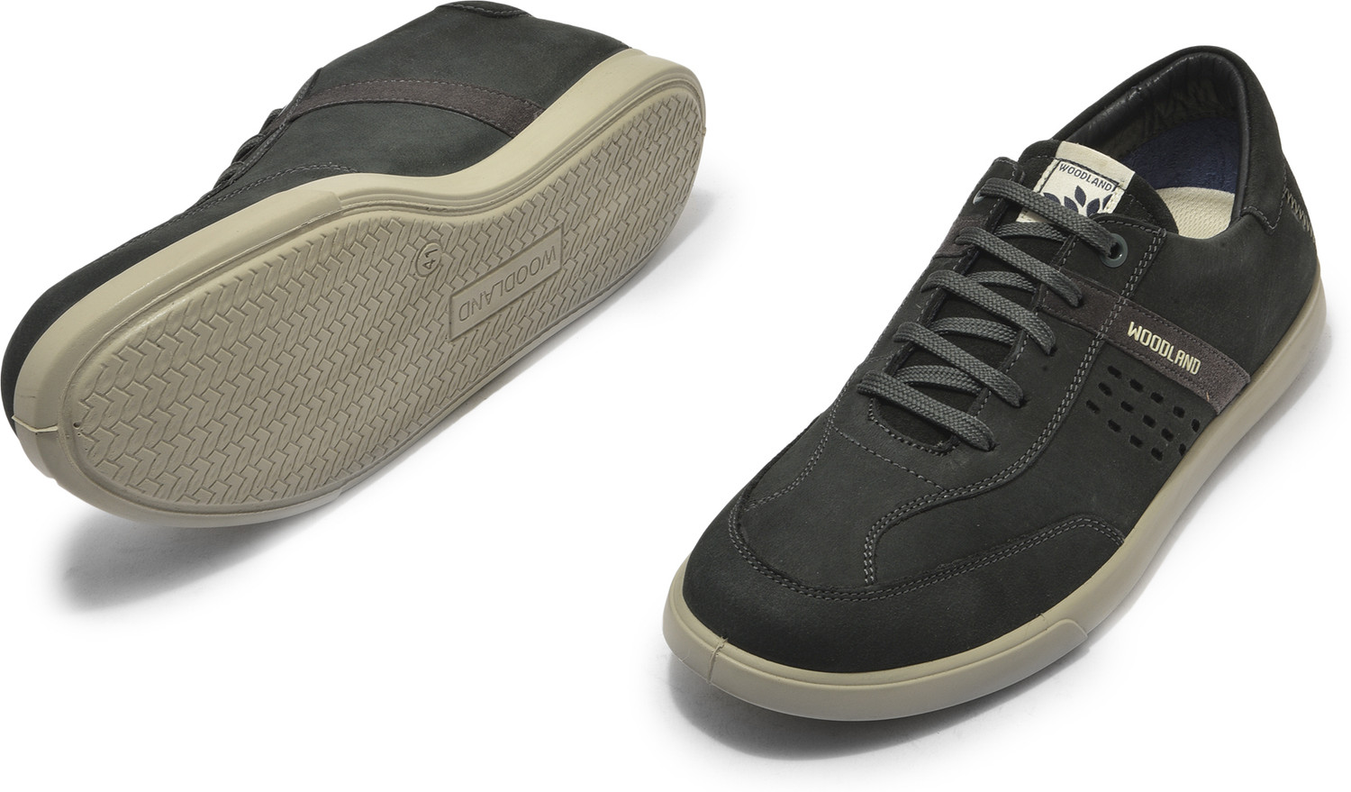 Image of WOODLAND Lace Up Lightweight Breathable Comfortable Daily Use Casuals For Men