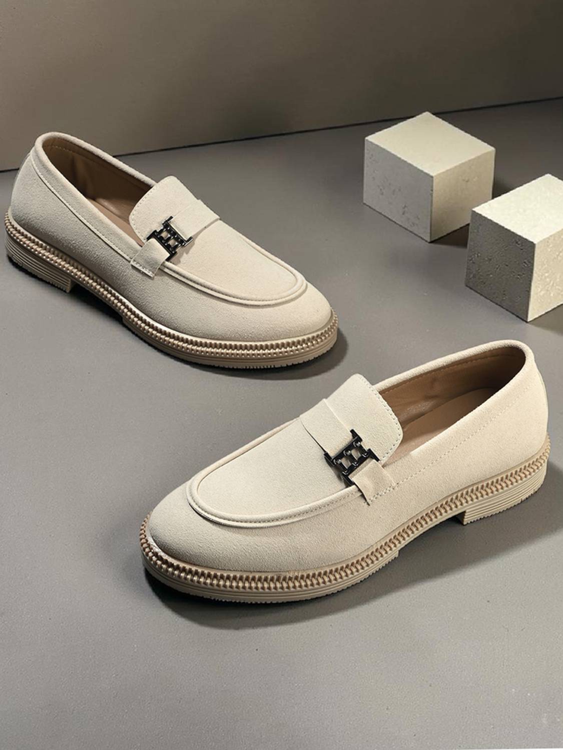 Mast & Harbour Loafers for Men, Beige