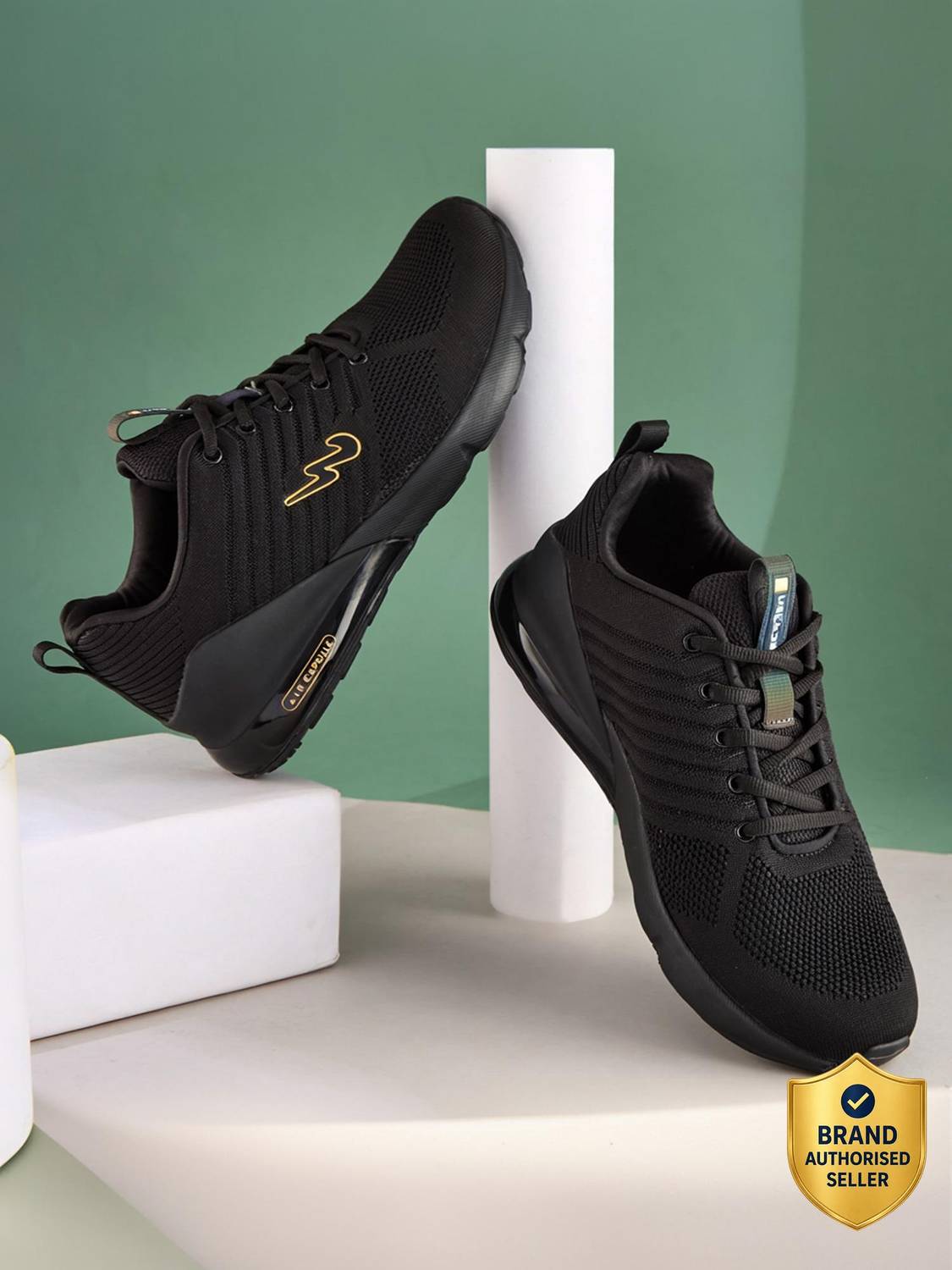 CAMPUS MIKE (N) Men's Black Running Shoes