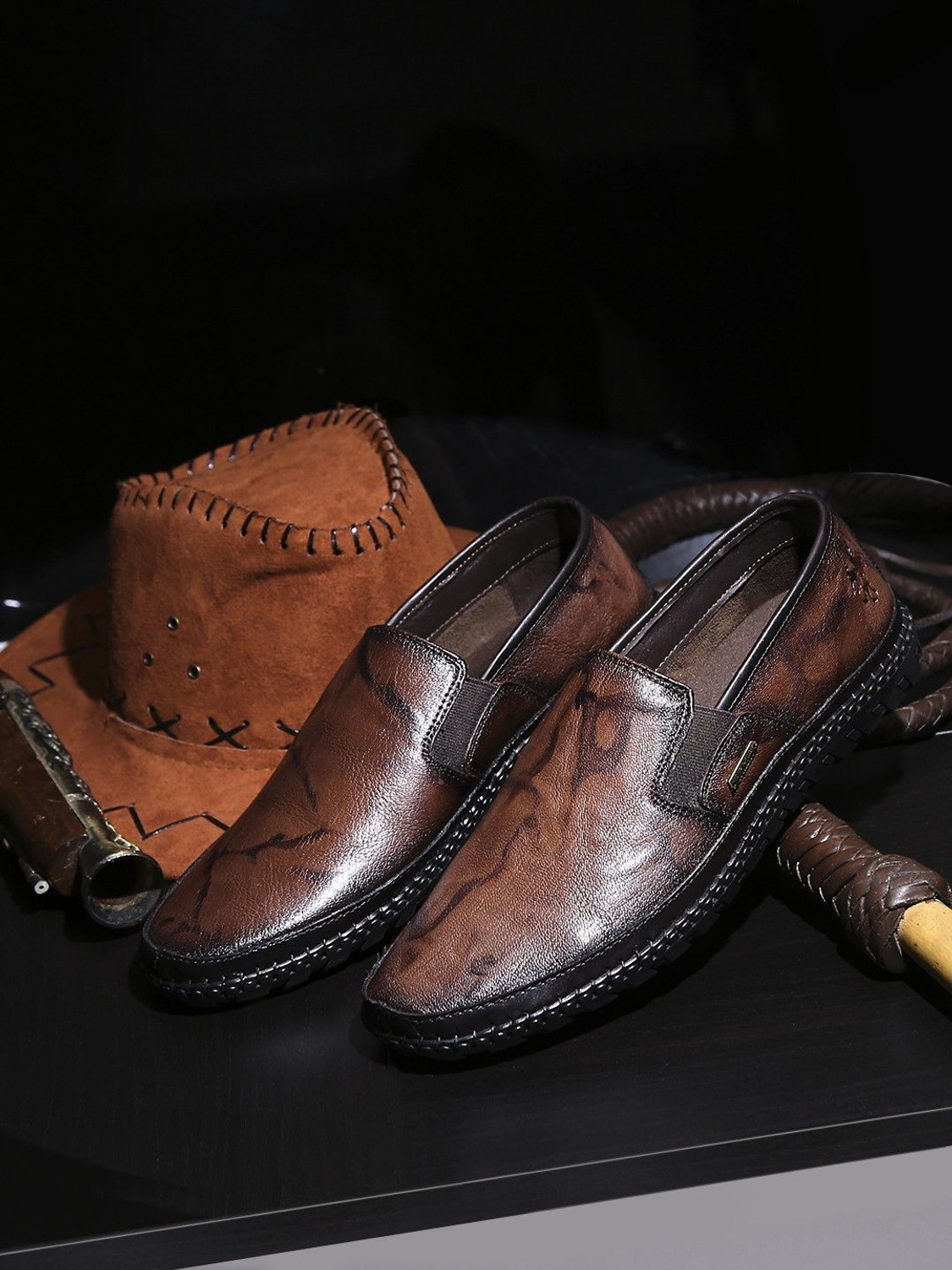 Image of BUCKAROO NARDO Genuine Leather Mocassin For Men
