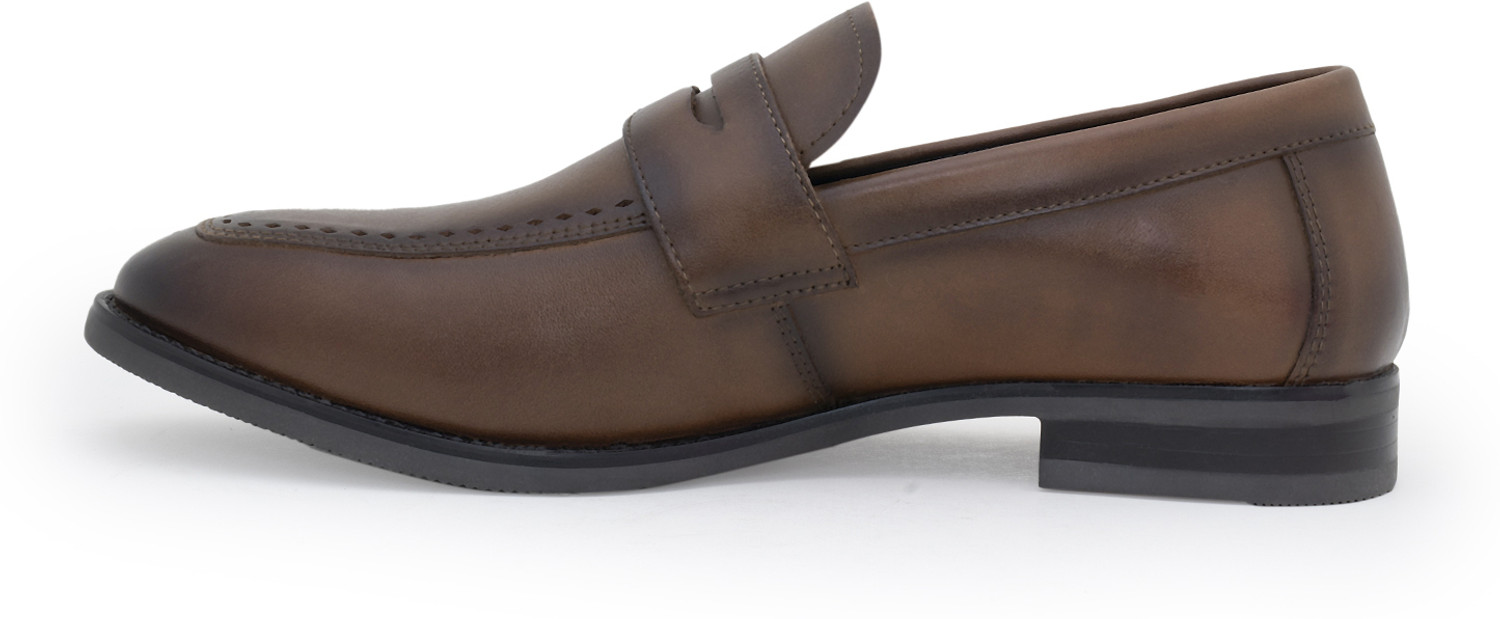 Image of RED TAPE Men's Leather Teak Shoes | Modern Classic Slip On For Men