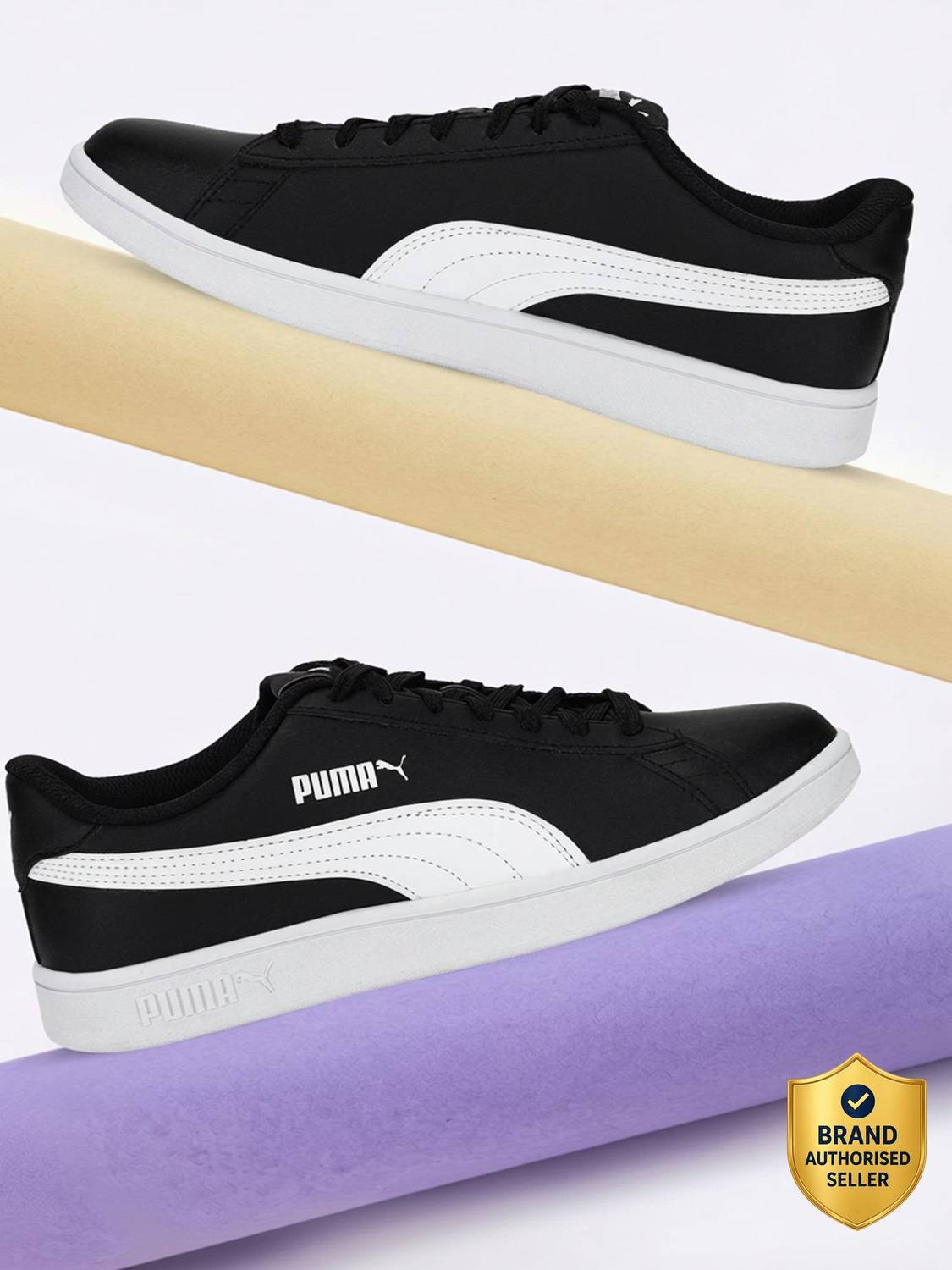 PUMA Smash v2 L Black Men's Sneakers