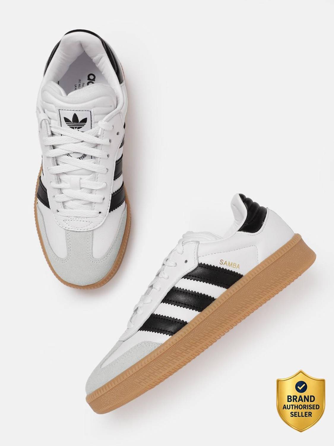 Adidas Originals Samba XLG White Sneakers For Men - Image 1