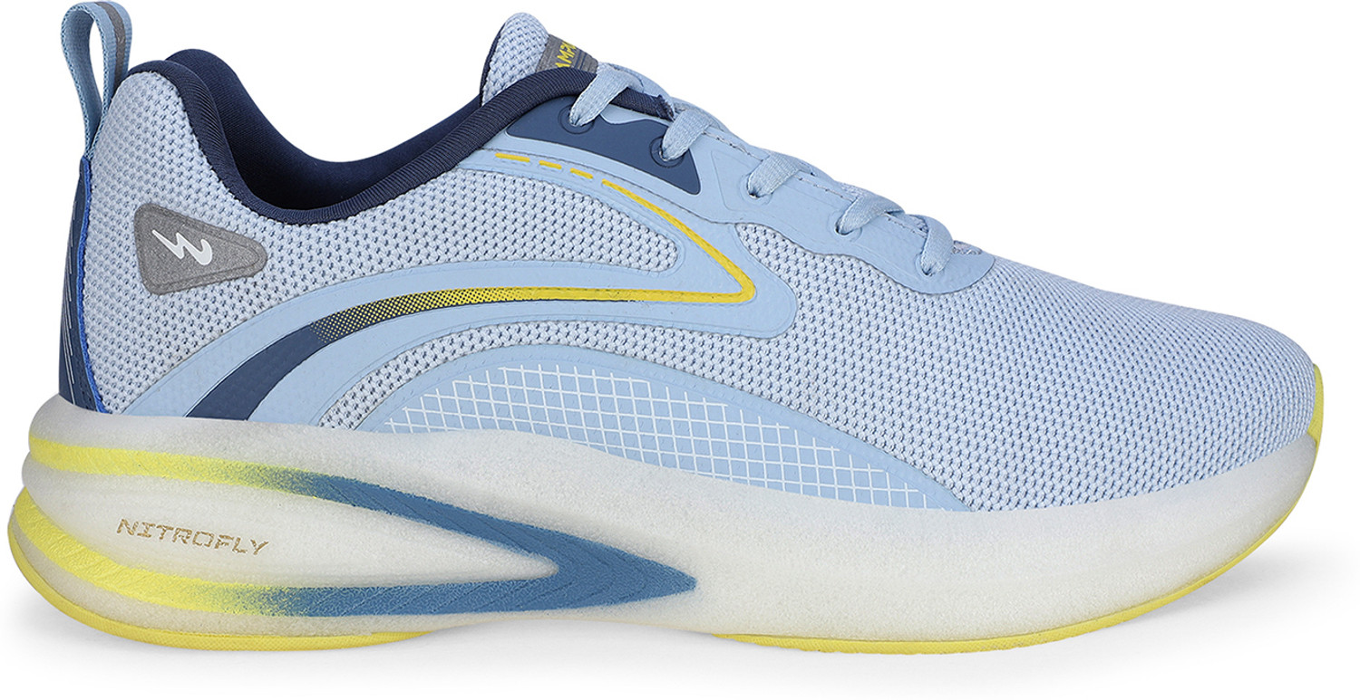Image of CAMPUS Men's Sports Shoes | Breathable Mesh Upper with Nitrofly Tech | Lace-Up Running Shoes For Men