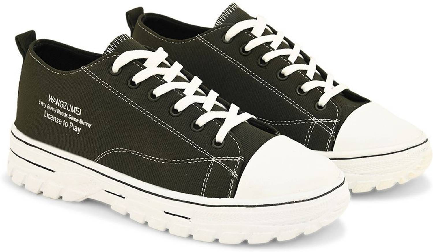 AMICO Canvas Shoes For Men Green - Image 3