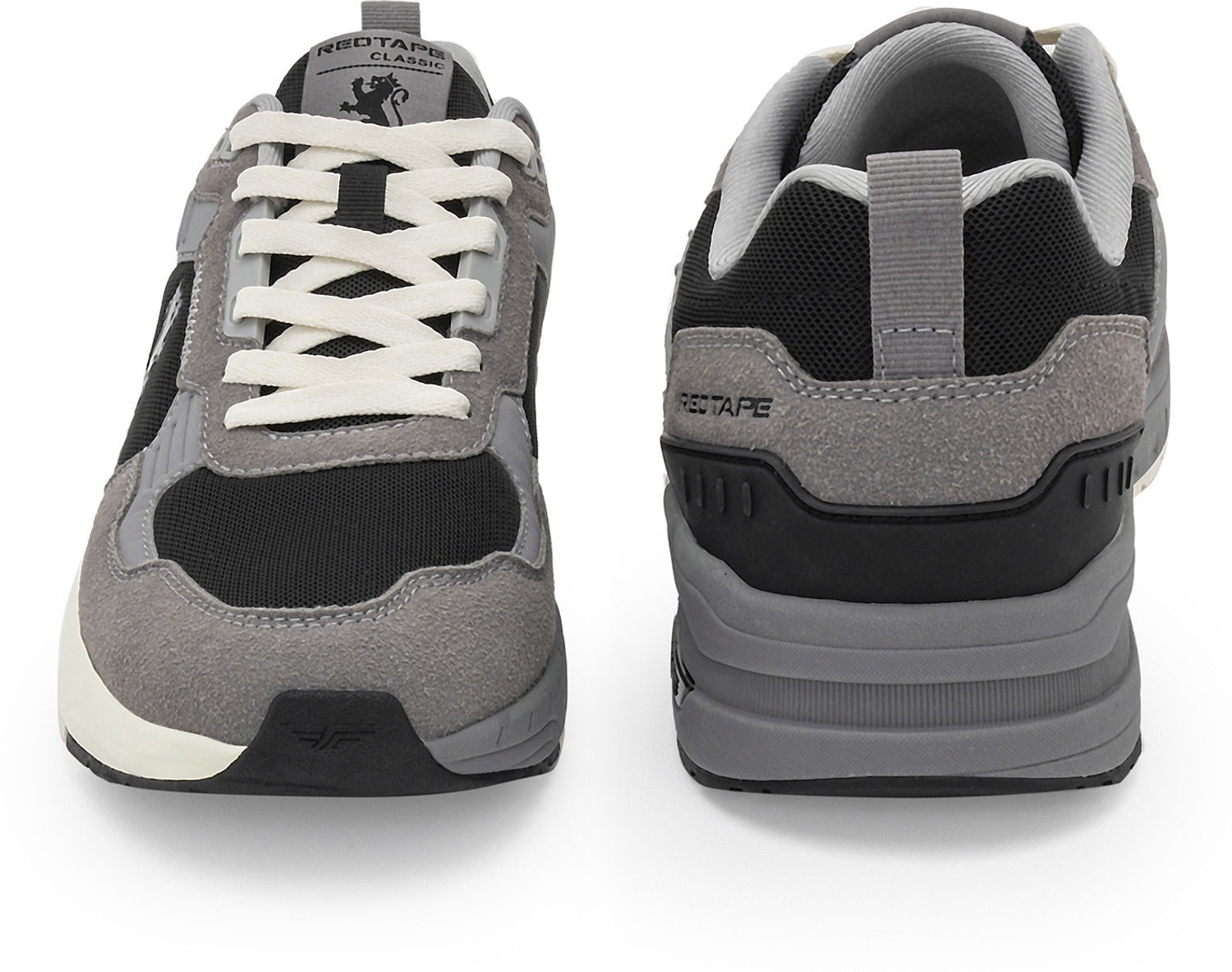 Image of RED TAPE Low Cut Lifestyle Sneakers for Men in Grey Black | Lifestyle Sneakers Sneakers For Men
