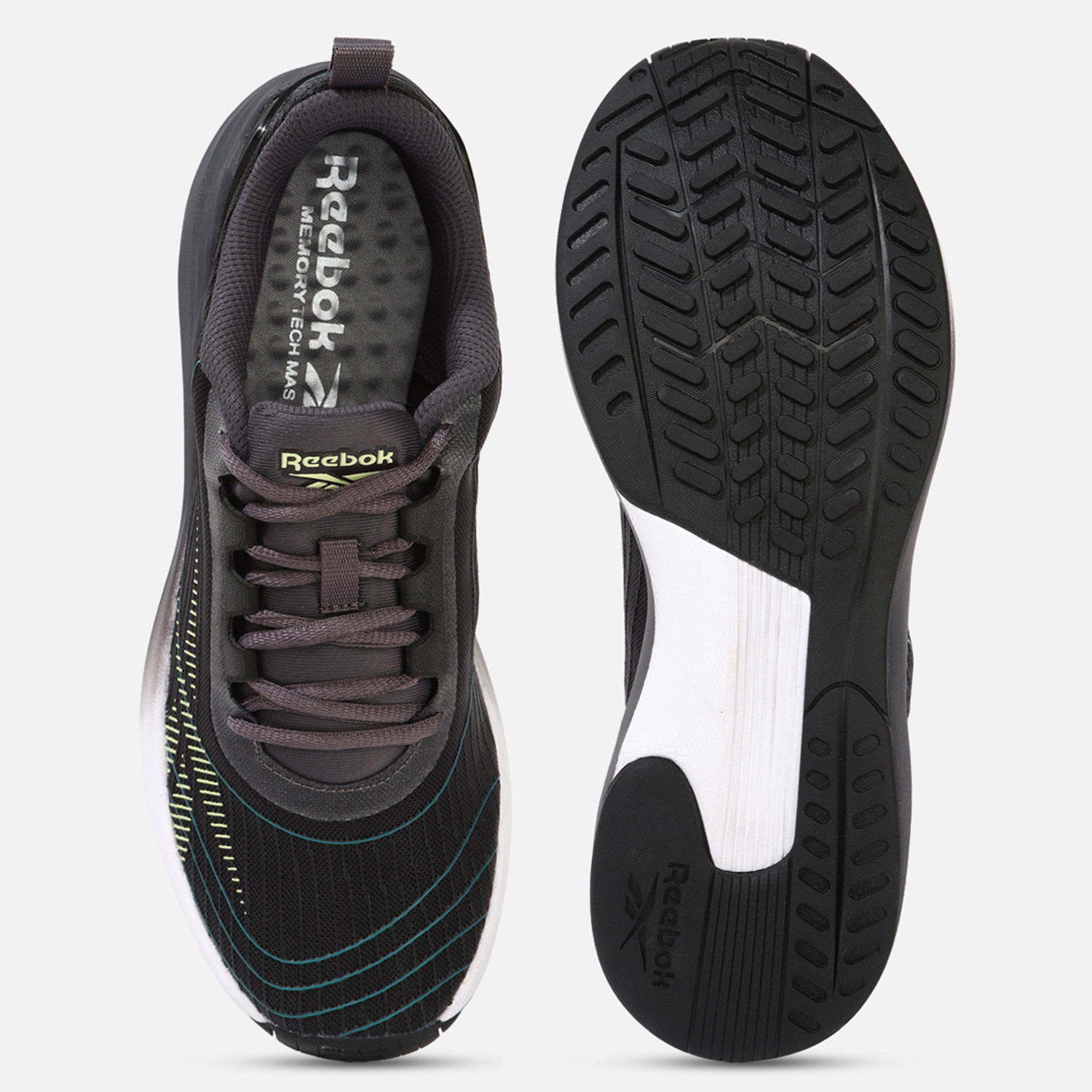 Image of REEBOK PURSUIT RUNNER M ASHGREY BLK SEAPORTT Running Shoes For Men (Grey, 10)