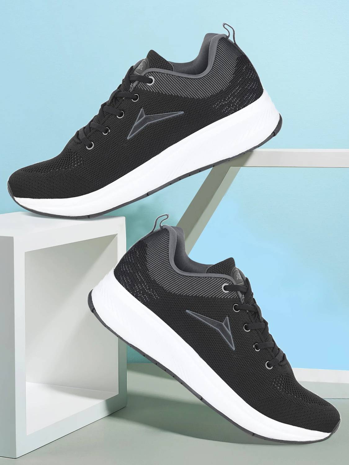 JQR SPECIAL-001 PLUS Running Shoes For Men (Black, Grey , 6)