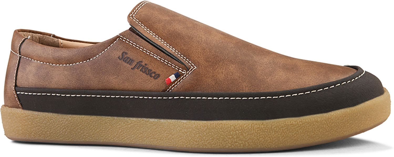 Image of SAN FRISSCO PU Slip-Ons Loafers For Men