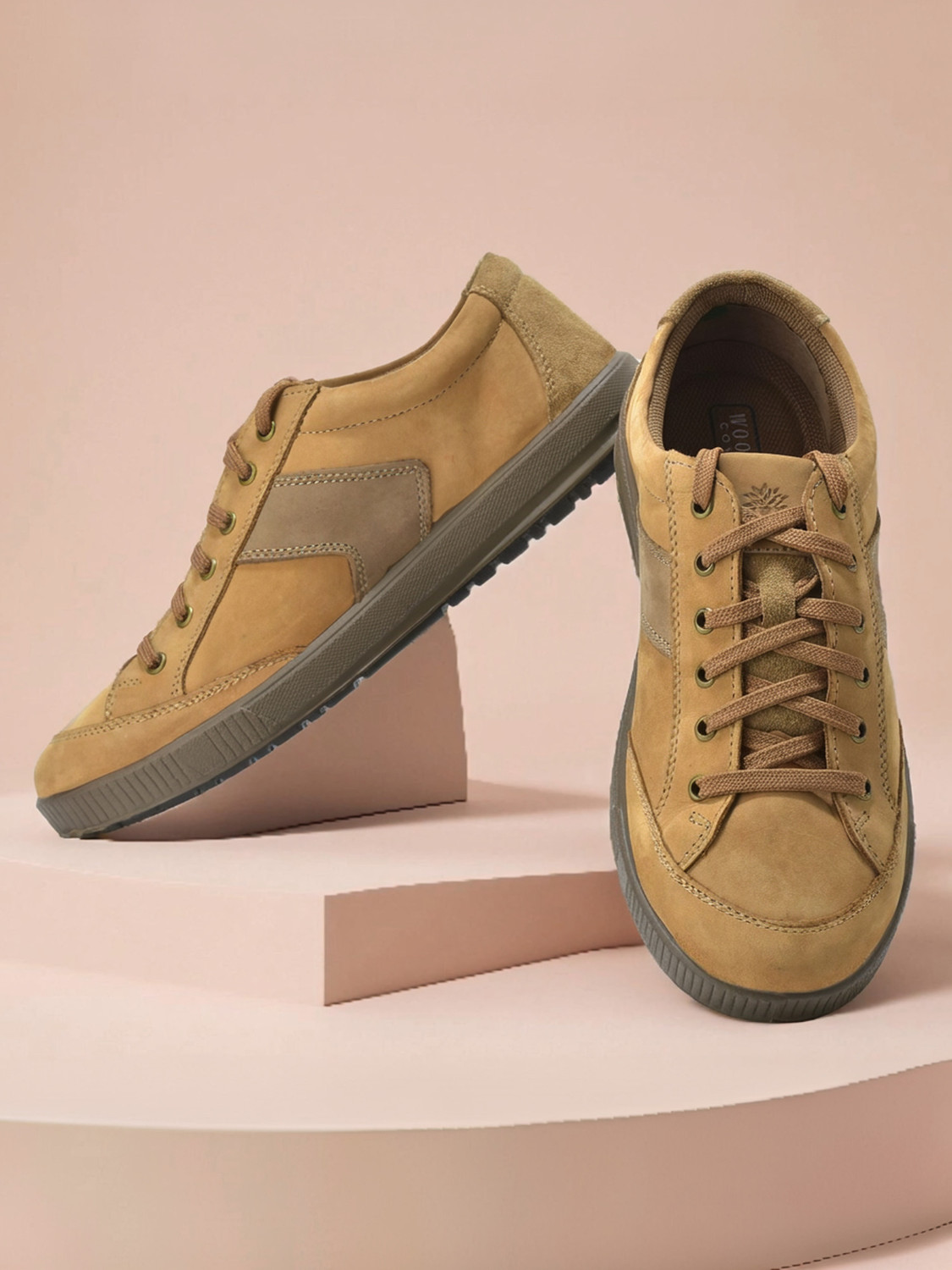 Image of WOODLAND Lace Up Lightweight Breathable Comfortable Daily Use Casuals For Men