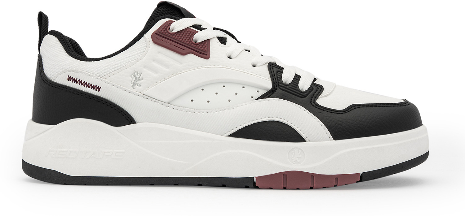 Image of RED TAPE Low Cut Sneaker for Men in White Black | Sneaker Sneakers For Men