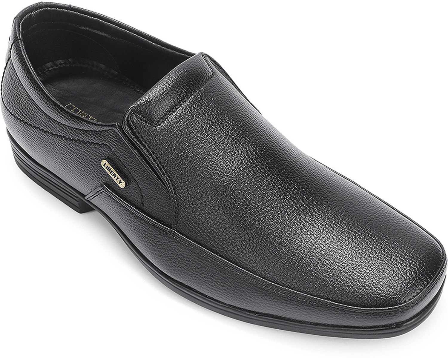 Image of LIBERTY Liberty Fortune HML-89E Black Formal Non Lacing Mocassin Shoes for Men Slip On For Men