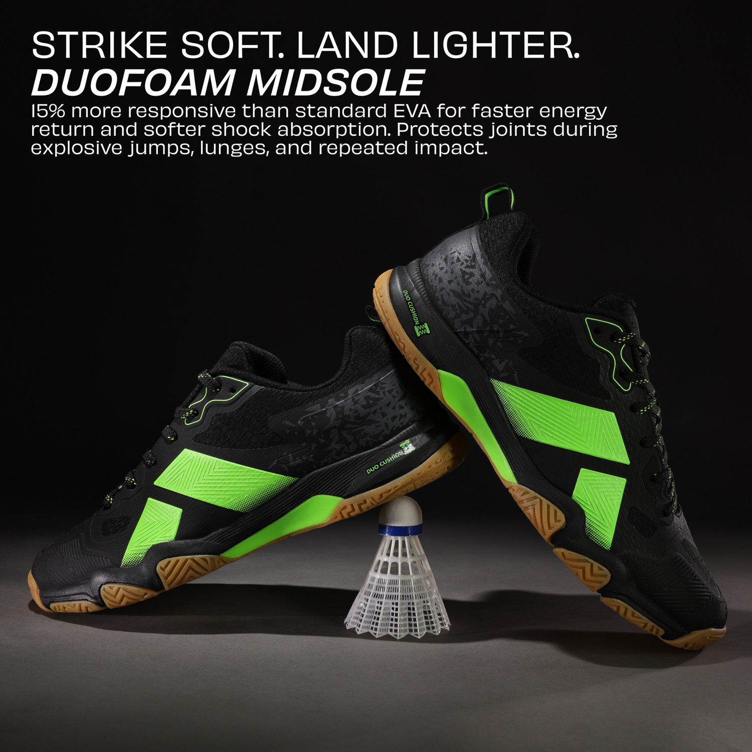Image of NIVIA Powerstrike 4.0, Non-Marking Sole with Mesh Upper for Indoor /Outdoor Court Badminton Shoes For Men