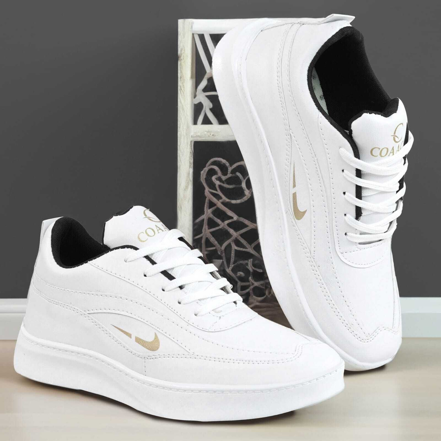 Image of Coaachi Soft Cushioned Men's Casual Comfort Lace-Up Sneakers Casuals For Men