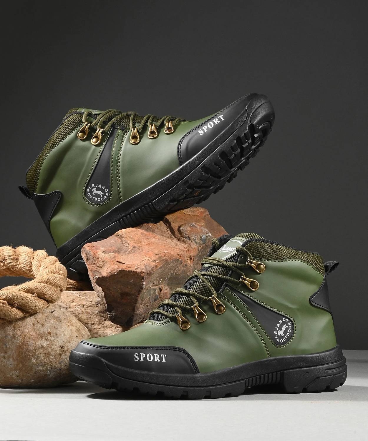 lejano High Tops For Men Green - Image 5