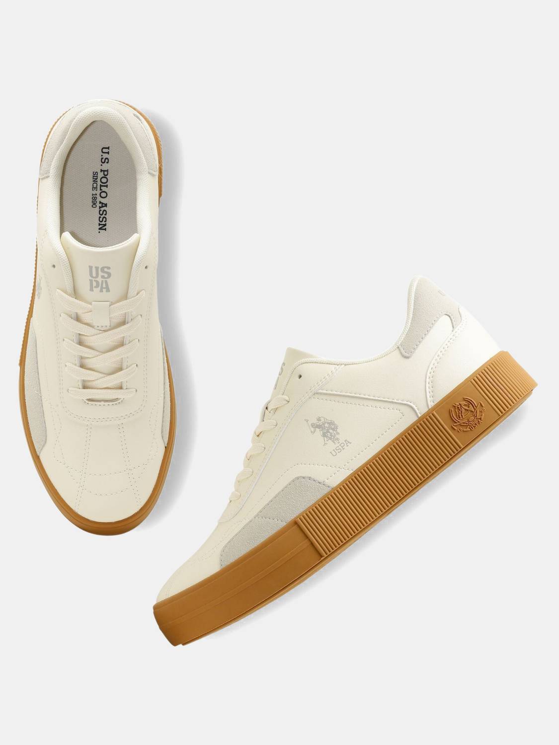 U.S. POLO ASSN. ZYRON Men's White Sneakers - Image 2