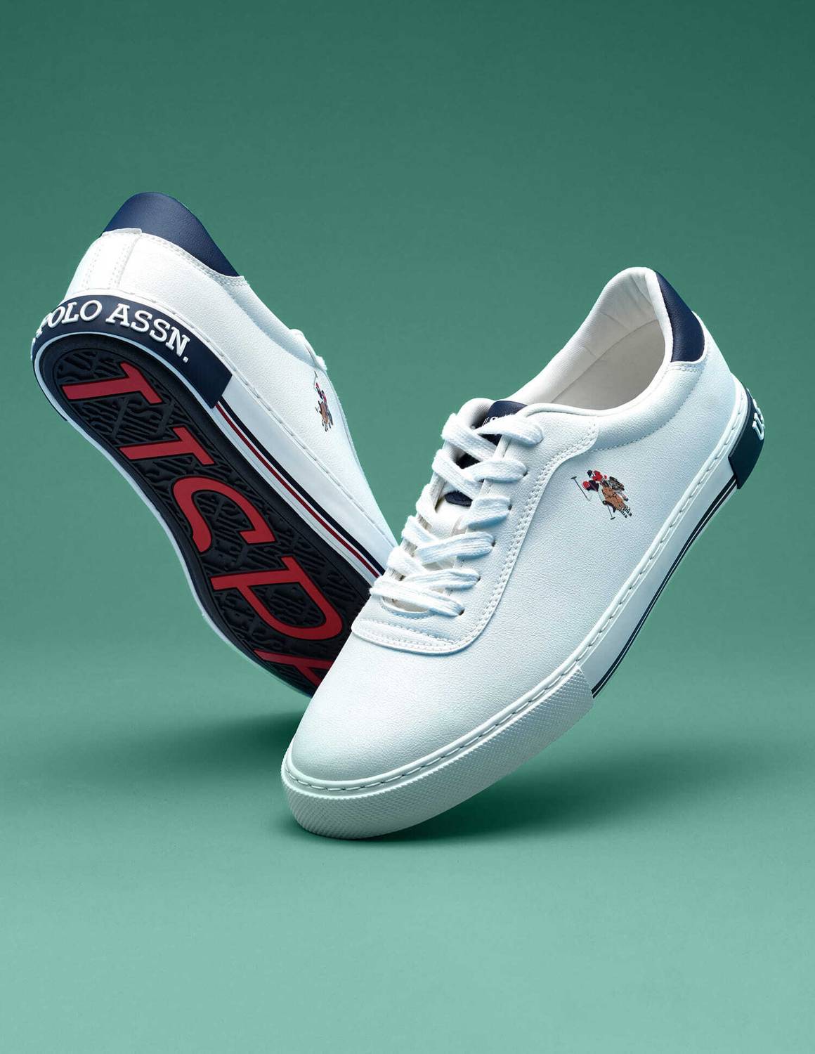 U.S. POLO ASSN. MOORE 6.0 White Sneakers - Image 1